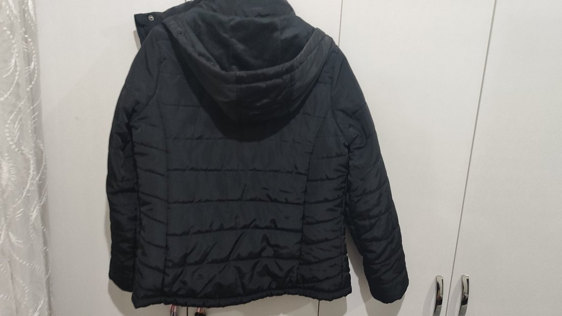 LCW Kadın Siyah Fermuarlı Sade Mont - Görsel 2