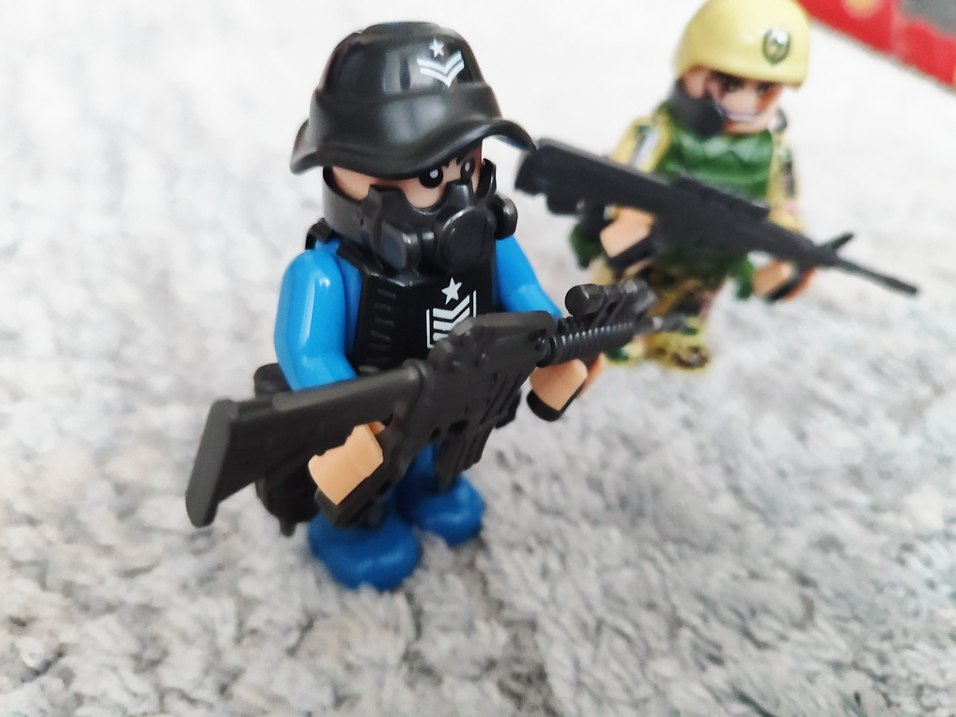 Siyah Askeri Figür Aksiyon Oyuncakları - Görsel 3