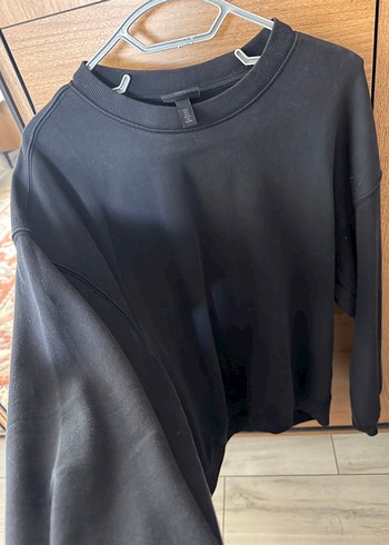 s Beden H&M Basic Siyah Oversize Loose fit Sweatshirt