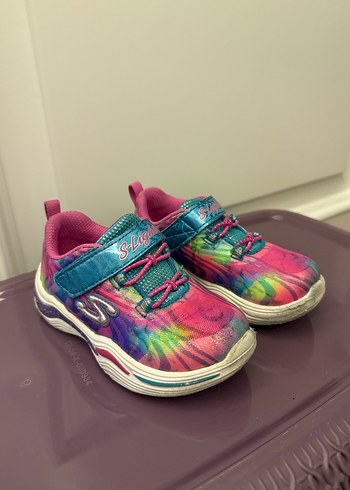 Skechers renkli ışıklı kız çocuk spor ayakkabı - Görsel 5