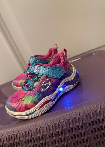 Skechers renkli ışıklı kız çocuk spor ayakkabı - Görsel 3