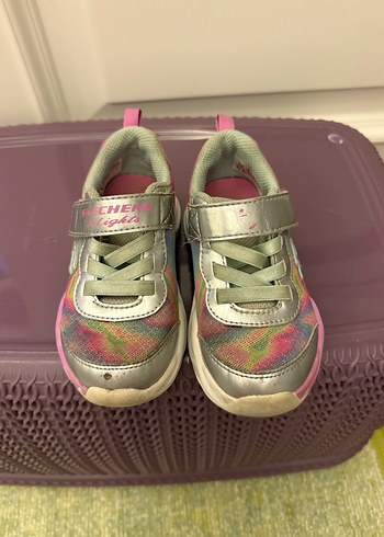 Skechers ışıklı kız çocuk spor ayakkabı - Görsel 3