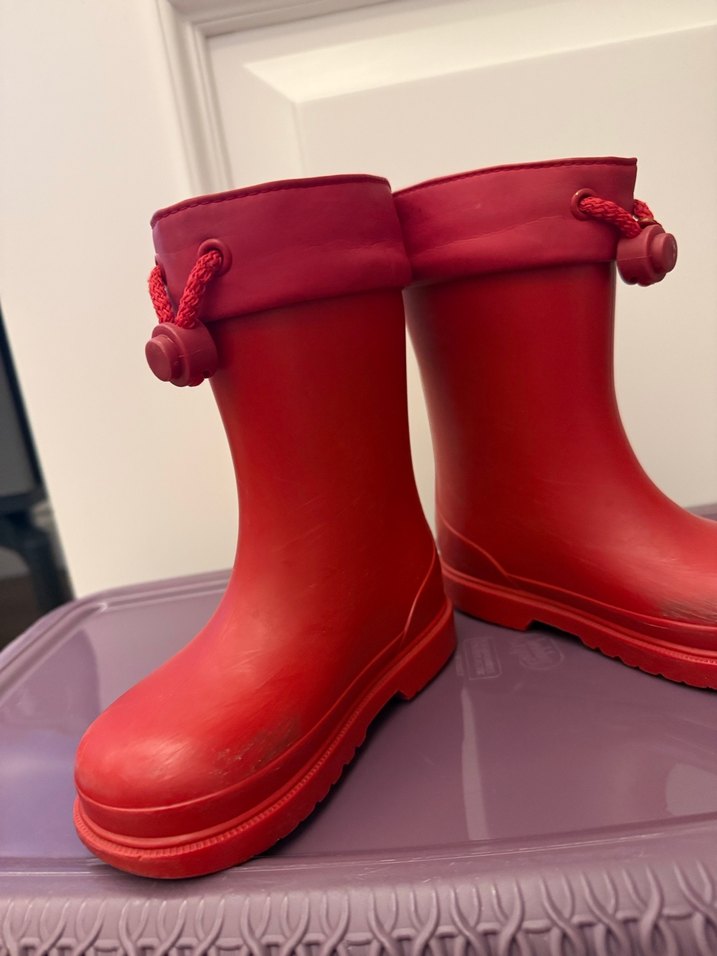 Kız Çocuk Kırmızı uzun igor bot - Görsel 3