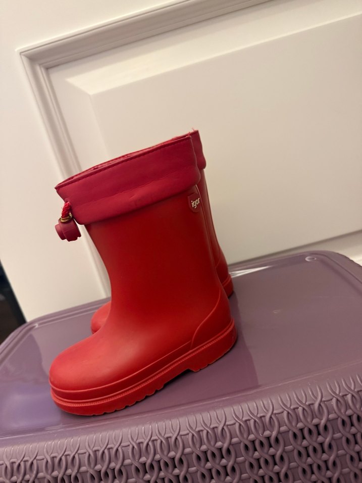 Kız Çocuk Kırmızı uzun igor bot - Görsel 4