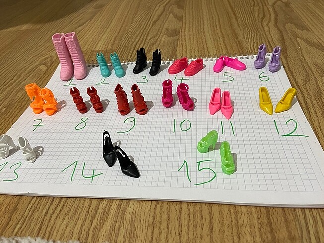  Beden barbie ayakkabıları