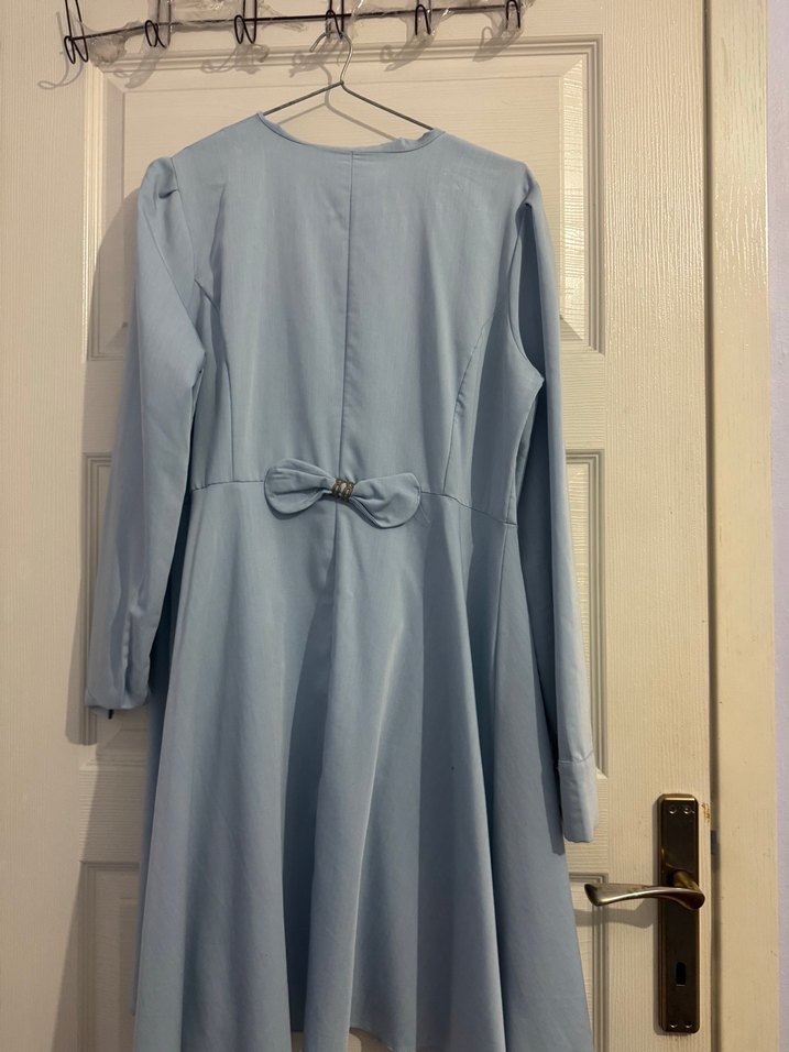 Mavi Uzun Düğmeli tunik - Görsel 3