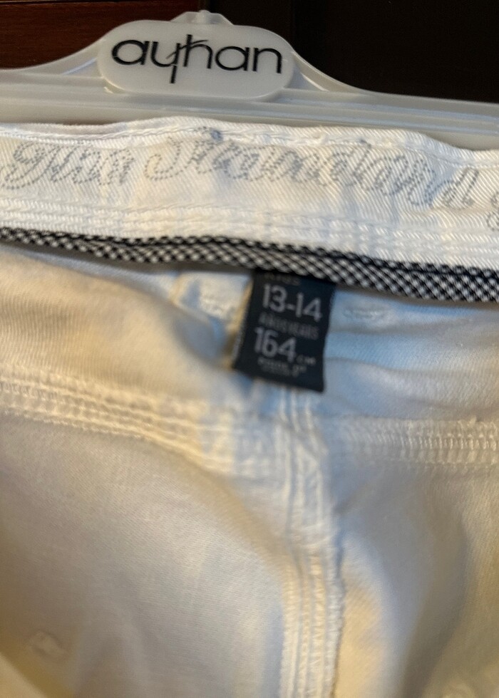 ZARA 13/14 YAŞ ERKEK BEYAZ JEAN PANTOLON - Görsel 2