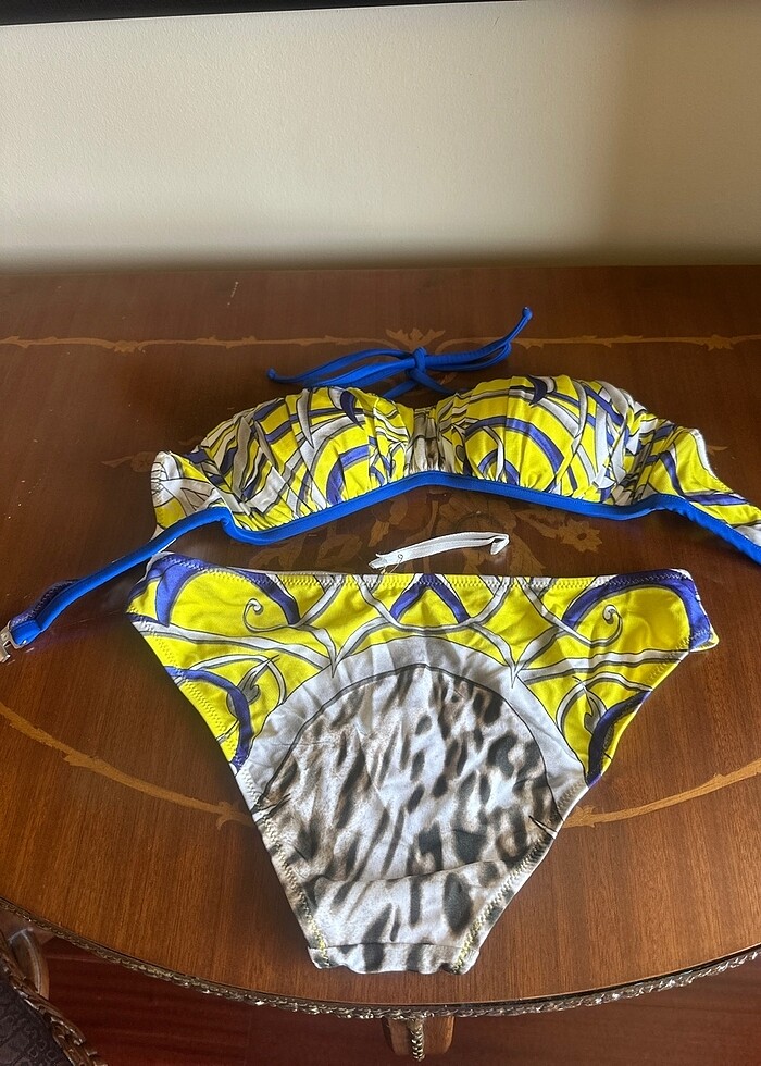 LEOPARLI KARIŞIK DESENLİ BİKİNİ - Görsel 3