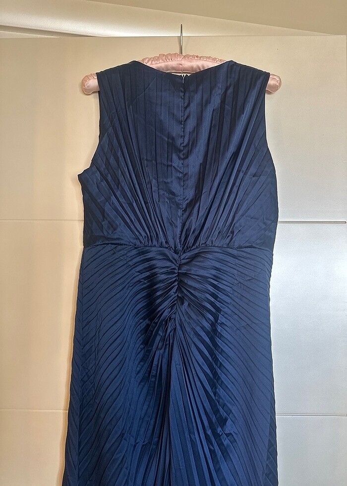 GECE MAVİSİ UZUN ELBİSE - Görsel 5