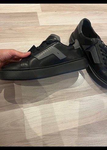 Siyah Erkek Bağcıklı Spor Ayakkabı - Görsel 3