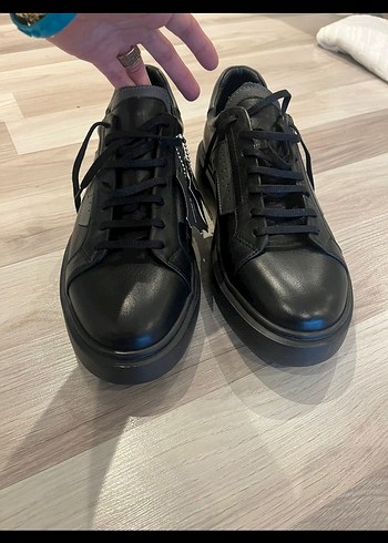 Siyah Erkek Bağcıklı Spor Ayakkabı - Görsel 2