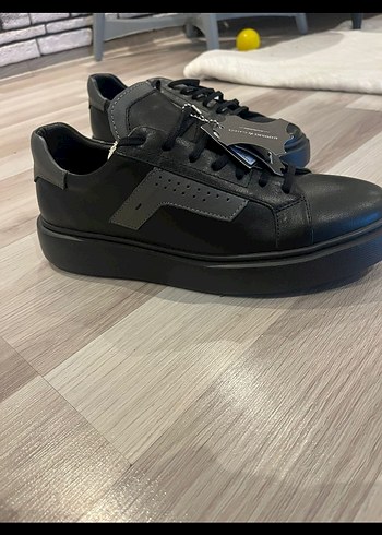 Siyah Erkek Bağcıklı Spor Ayakkabı - Görsel 5