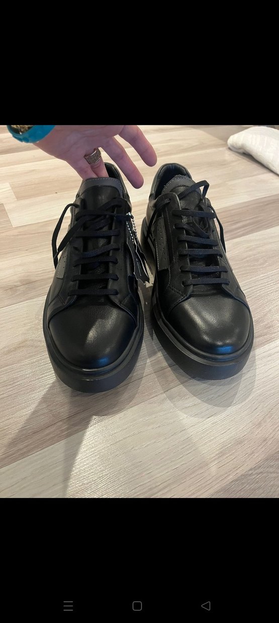 Siyah Erkek Bağcıklı Spor Ayakkabı - Görsel 2