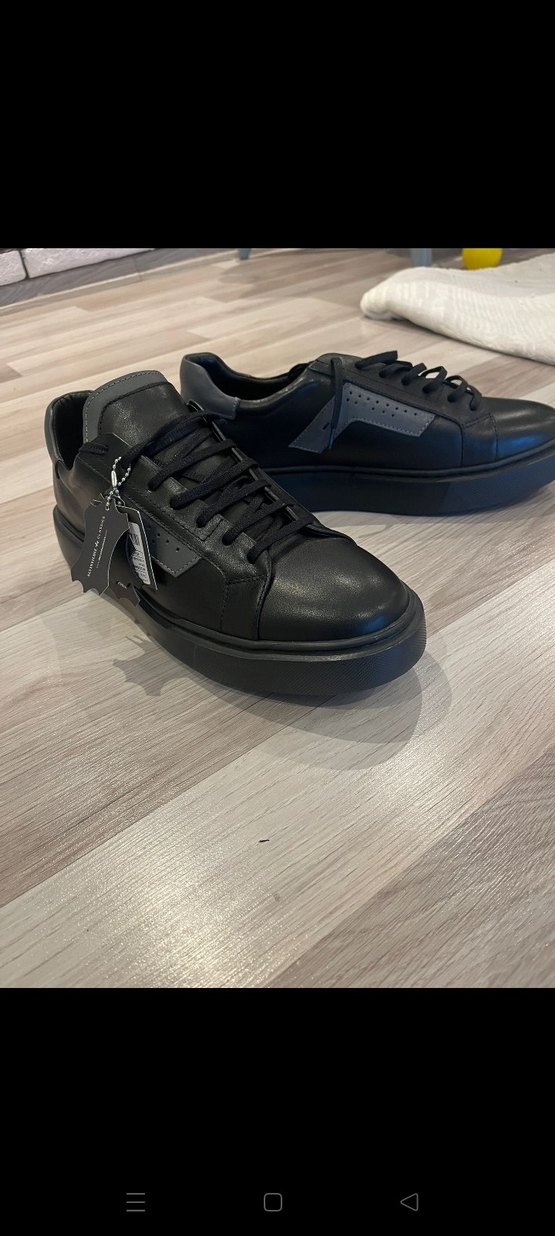 Siyah Erkek Bağcıklı Spor Ayakkabı - Görsel 4