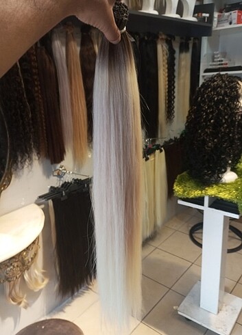 Beden 70 cm 300 adet ombreli beyaz platin dip uç.dolu