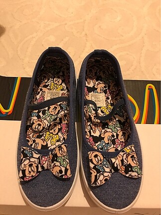 LC Waikiki Minnie mause kız çocuk keten babet
