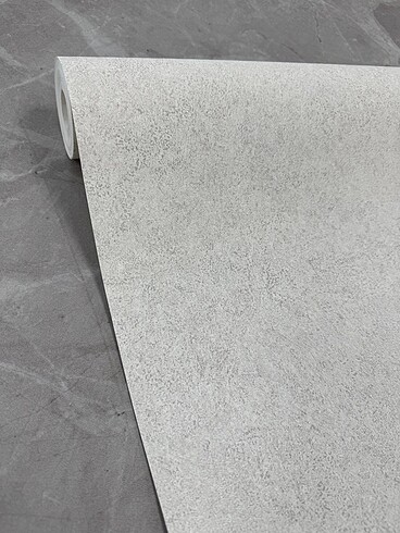2 rulo İthal gri renk duvar kağıdı / 5 m² / Tutkal hediyeli