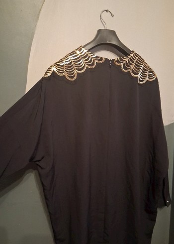 Payet Detaylı Uzun Kollu Siyah Bluz - Görsel 5