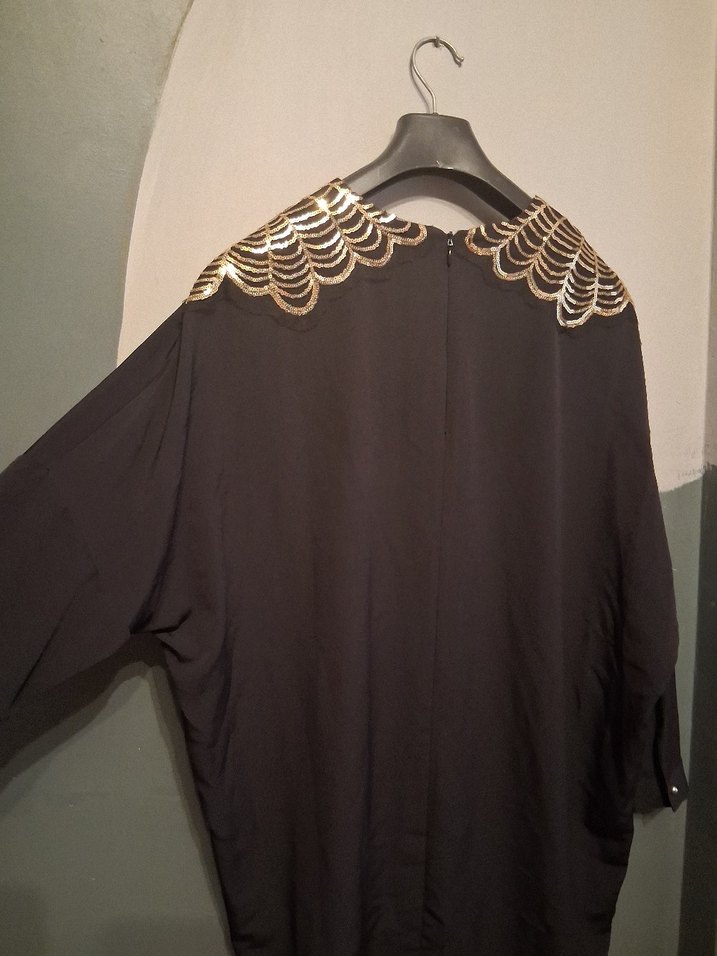 Payet Detaylı Uzun Kollu Siyah Bluz - Görsel 5