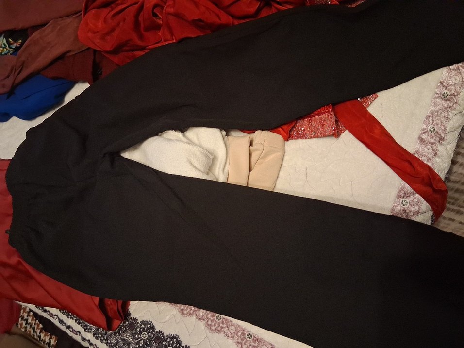 Siyah Rahat Kesim Kadın Pantolon - Görsel 3