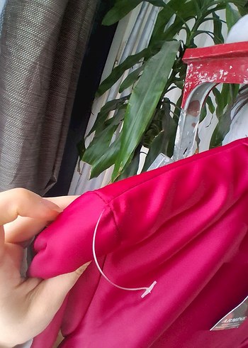 Bordo Uzun Kollu Drapeli Kadın Elbise - Görsel 7