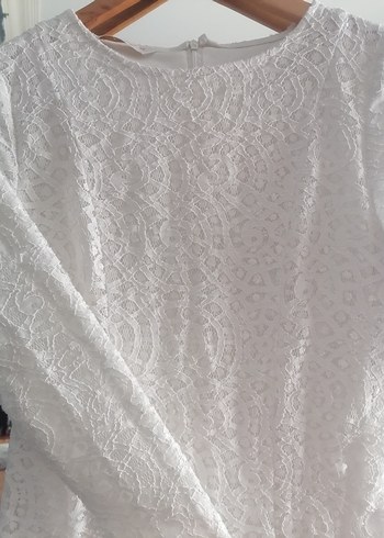 Diğer Beyaz Vintage Bohem A-Line Gelinlik