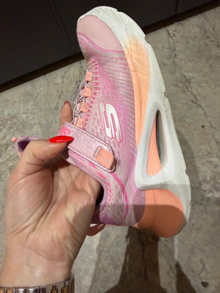 Kız Çocuk Pembe Cırt Cırtlı Spor Ayakkabı - Görsel 2