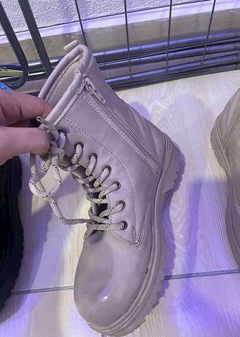 bej Bağcıklı Yüksek Topuklu Kadın Bot - Görsel 3