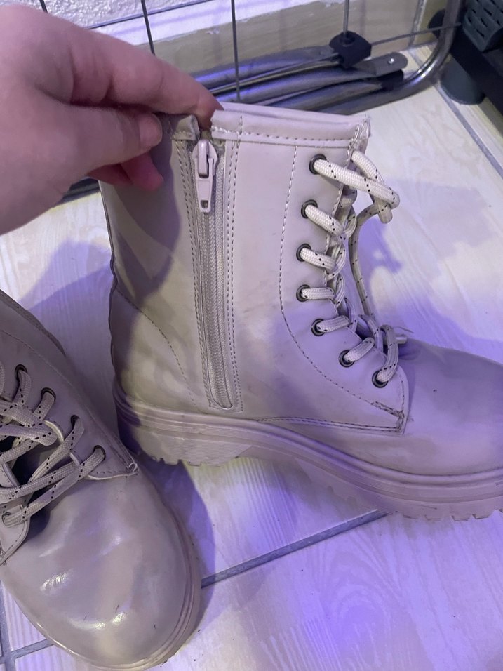 bej Bağcıklı Yüksek Topuklu Kadın Bot - Görsel 4