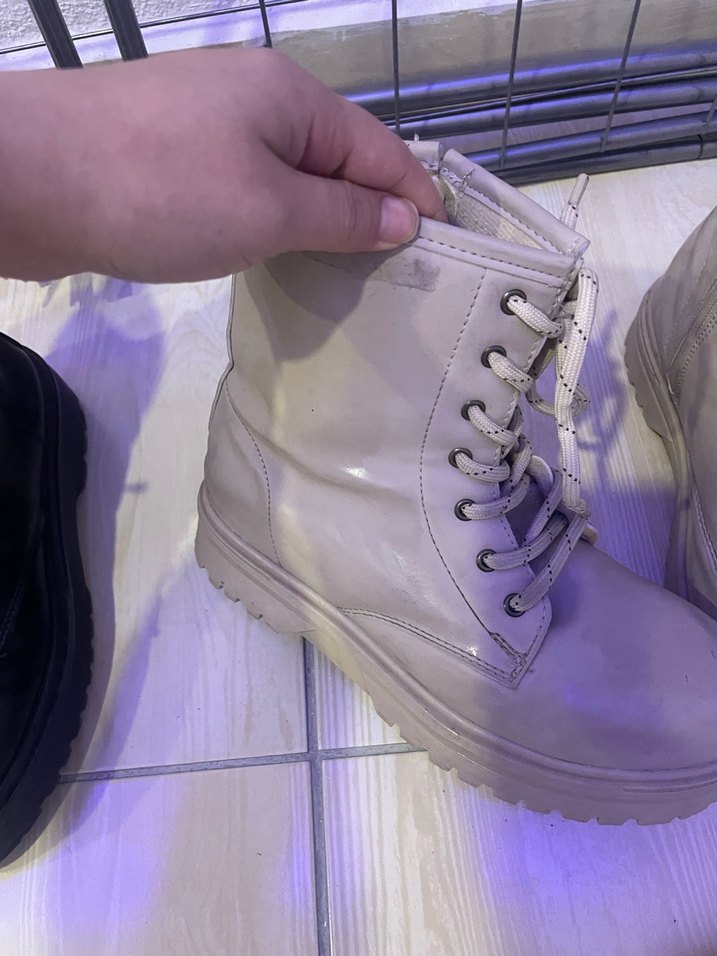 bej Bağcıklı Yüksek Topuklu Kadın Bot - Görsel 2