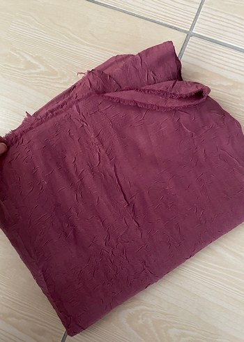 Bordo Pileli Keten Kadın Şal - Görsel 2