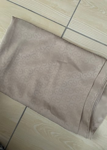 Bej Renk Kadın  Minimalist Şal - Görsel 3