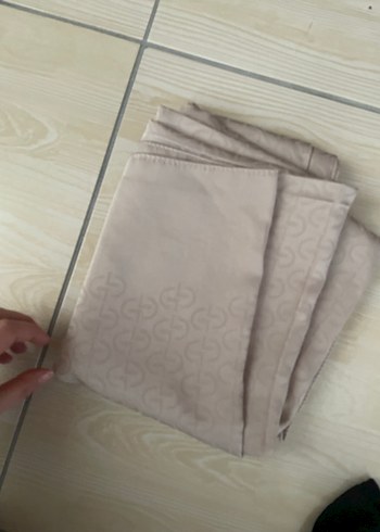 Bej Renk Kadın  Minimalist Şal - Görsel 2