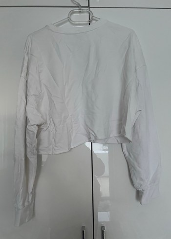 Baskılı Beyaz Kadın Sweatshirt - Görsel 3