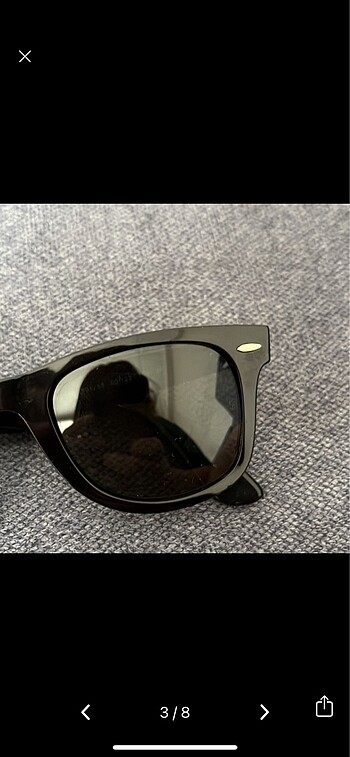 Beden siyah Renk RayBan Wayfarer Polarize Güneş Gözlüğü
