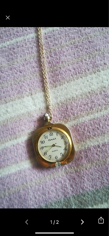Vintage Saat Kolye