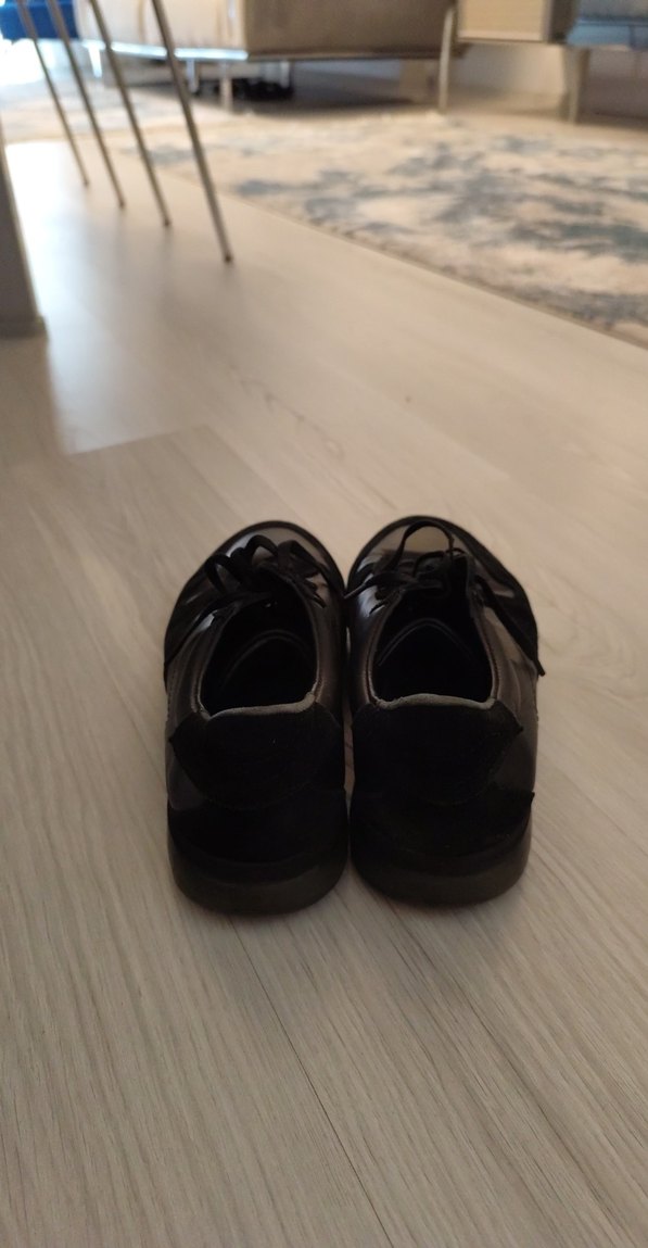 Erkek Siyah Spor Ayakkabı Bağcığı - Görsel 5