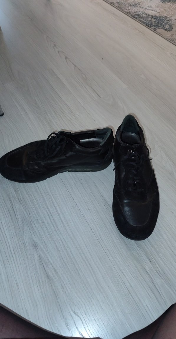 Erkek Siyah Spor Ayakkabı Bağcığı - Görsel 4