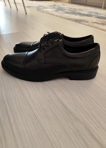 Siyah Erkek Klasik Bağcıklı Ofis Ayakkabısı - Görsel 3