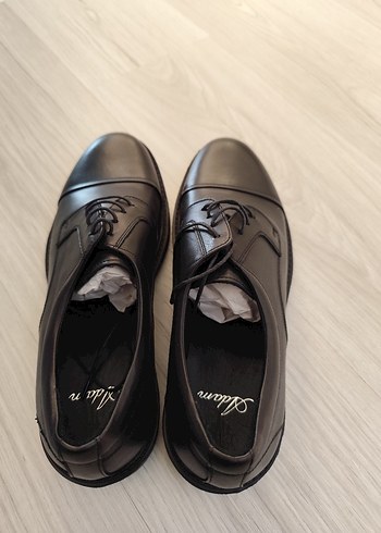 Siyah Erkek Klasik Bağcıklı Ofis Ayakkabısı - Görsel 5