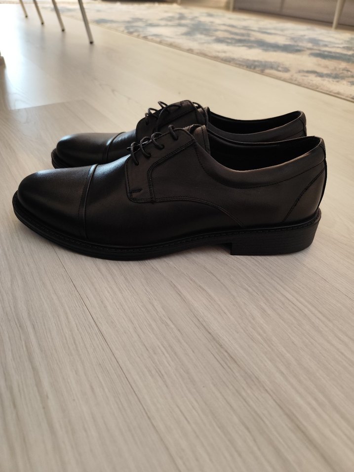 Siyah Erkek Klasik Bağcıklı Ofis Ayakkabısı - Görsel 3