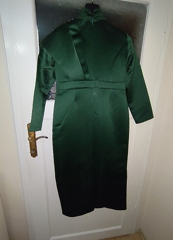 Diğer Yeşil kalem model abiye elbise 