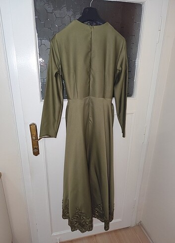 YEŞİL ABİYE ELBİSE  - Görsel 2