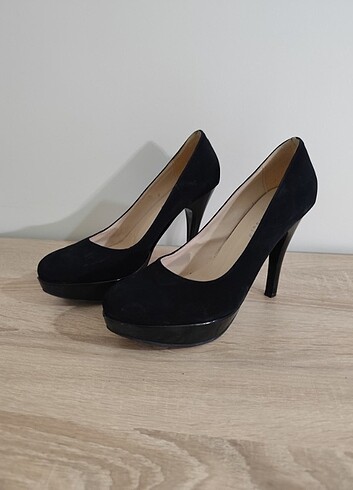 Siyah platform topuk ayakkabı - Görsel 5