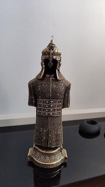 Dekoratif  cevşenül kebir  yazılı zırhlı asker heykeli - Görsel 6