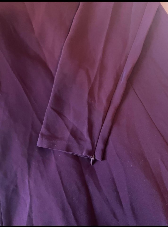 Bordo Salaş Uzun Kadın Elbise - Görsel 4