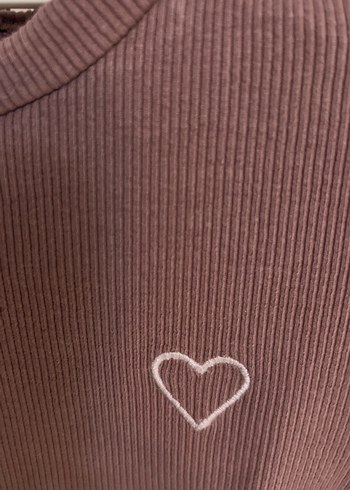 Zara Kız Çocuk mürdüm Uzun Kollu penye Tişört