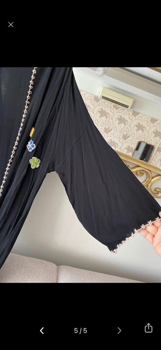 Nakışlı  bohem gömlek - Görsel 2