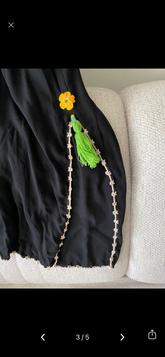 Nakışlı  bohem gömlek - Görsel 4