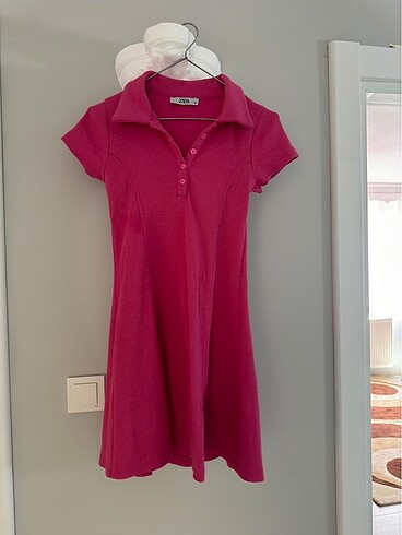 Zara Polo yaka mini elbise